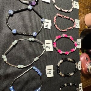 Elegant Black and Silver Beaded Bracelet